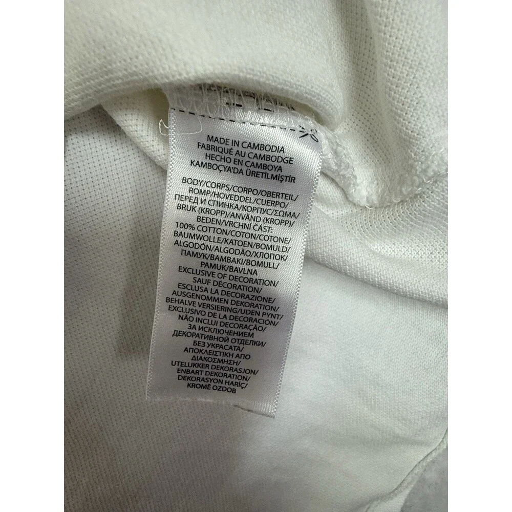 Polo Ralph Lauren Big Pony USA Crest Polo Shirt Men’s XL White Classic Fit